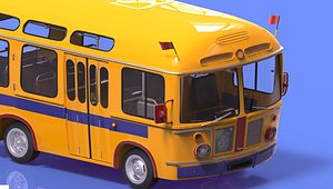 3d max cartoon bus autobus car