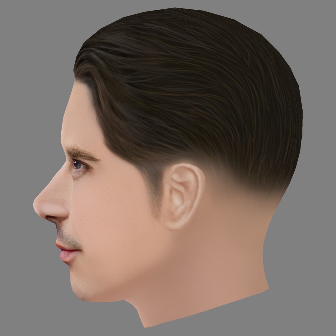 3D Model Dritan Kastrati Head - Low Poly Head For Game - TurboSquid 2301518