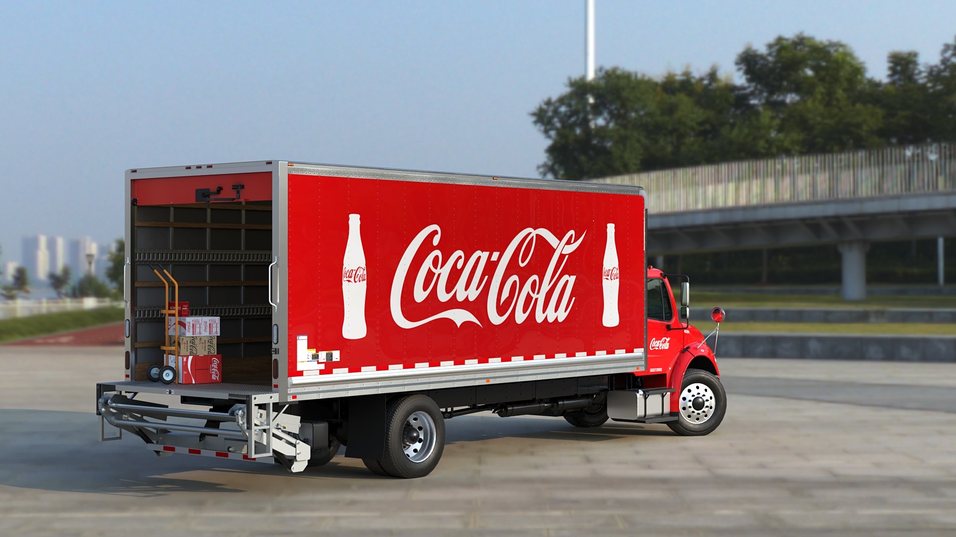 3D Coca Cola Freightliner M2 106 Box truck 2020 model https://p.turbosquid.com/ts-thumb/te/7NksaJ/83/bcl_030/jpg/1710864666/1920x1080/fit_q87/e8288e7de29c6888608539d6e6159975b1bb676c/bcl_030.jpg