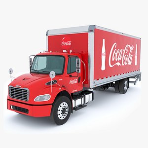 3D Coca Cola Freightliner M2 106 Box truck 2020 model