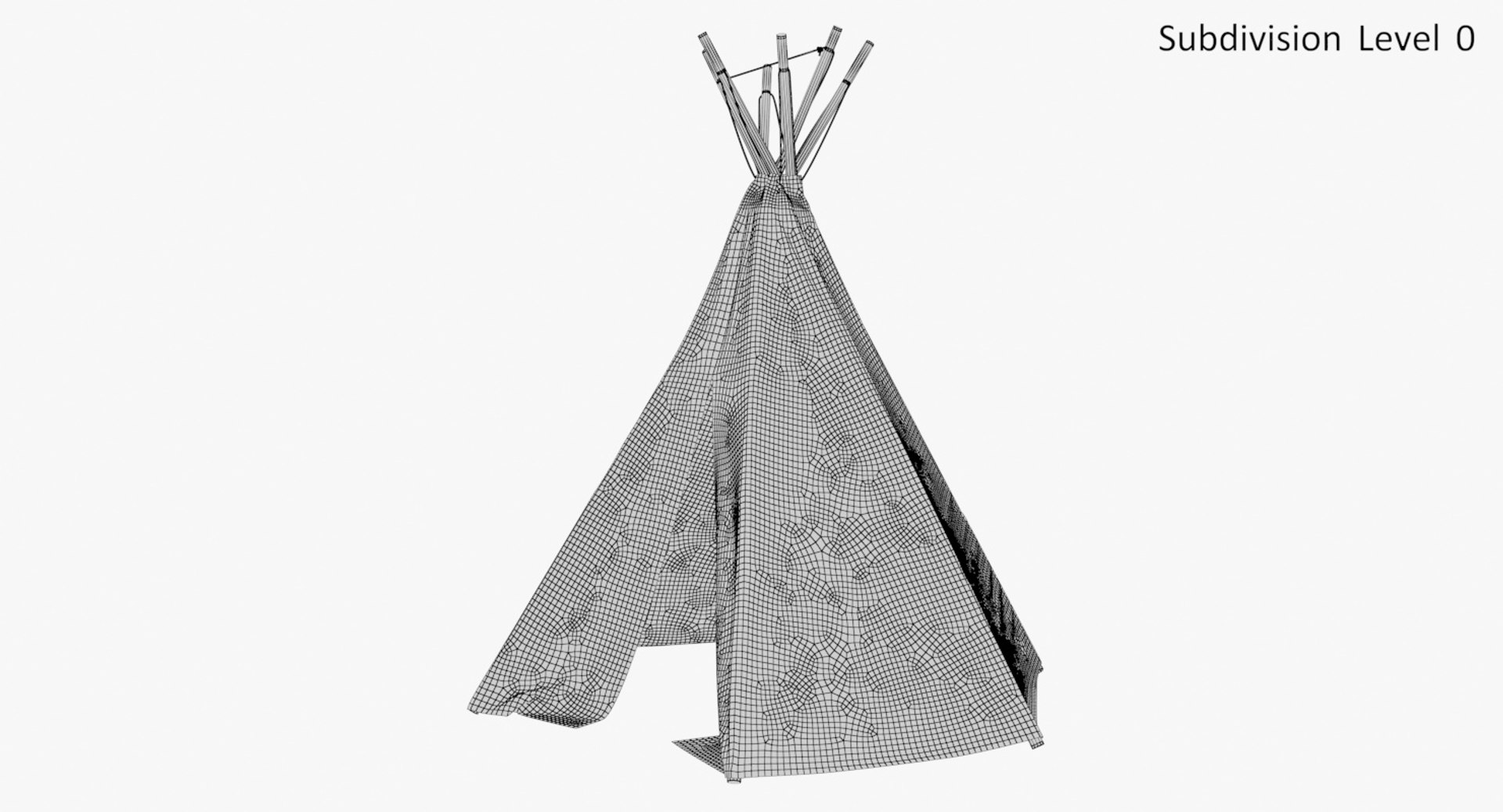 Tepee 01 2 3D model - TurboSquid 1356222