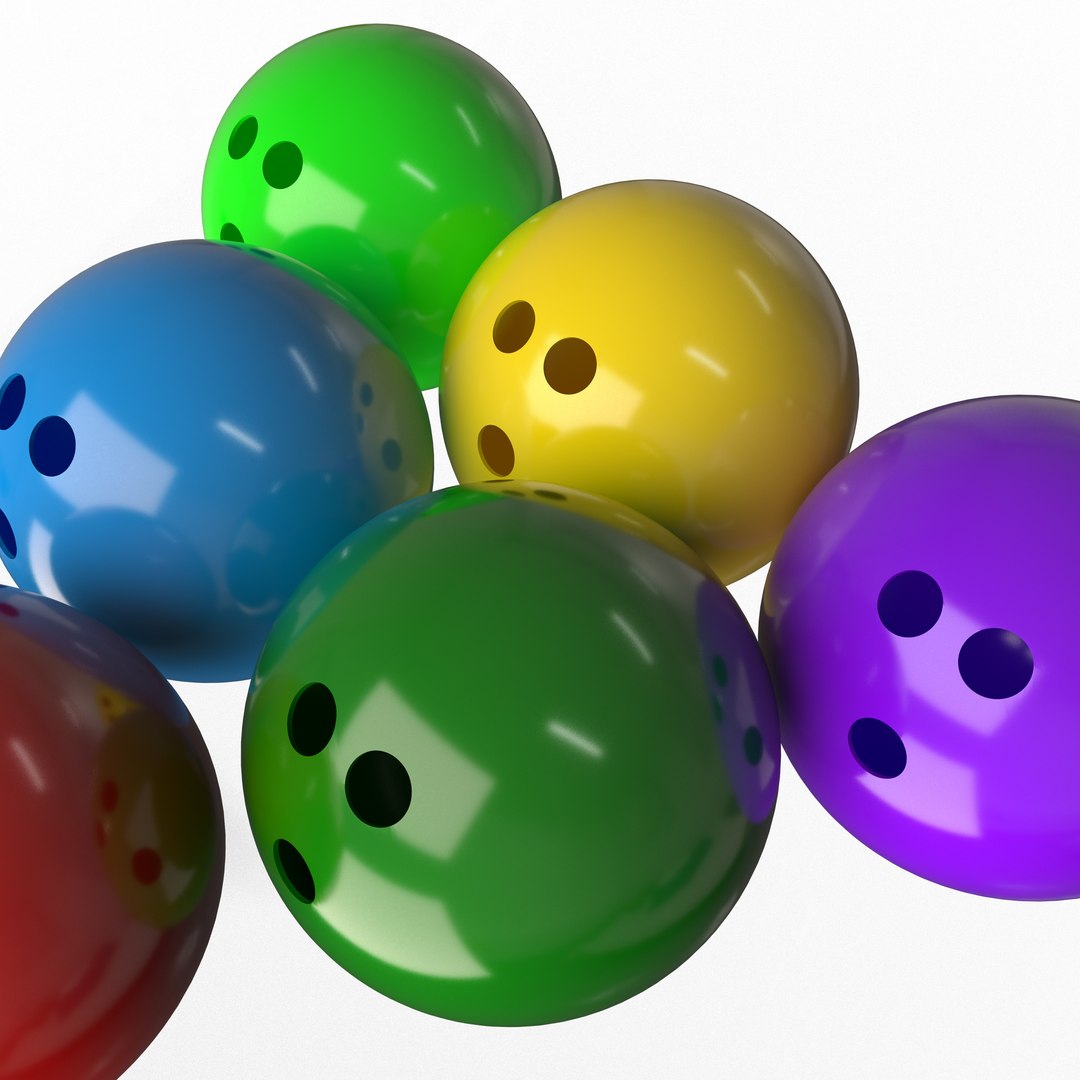3D Model Bowling Ball Set TurboSquid 1770322