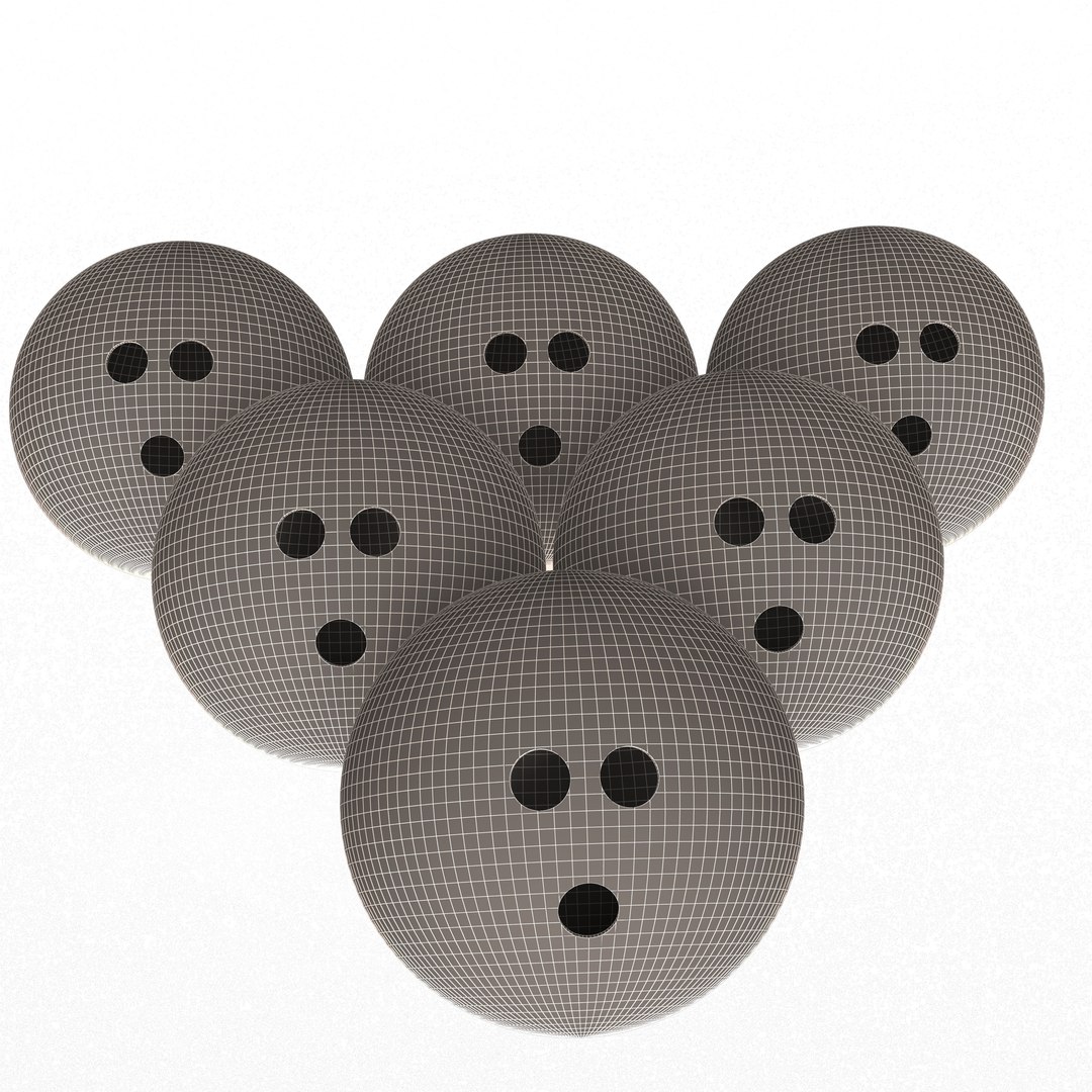 3D Model Bowling Ball Set TurboSquid 1770322