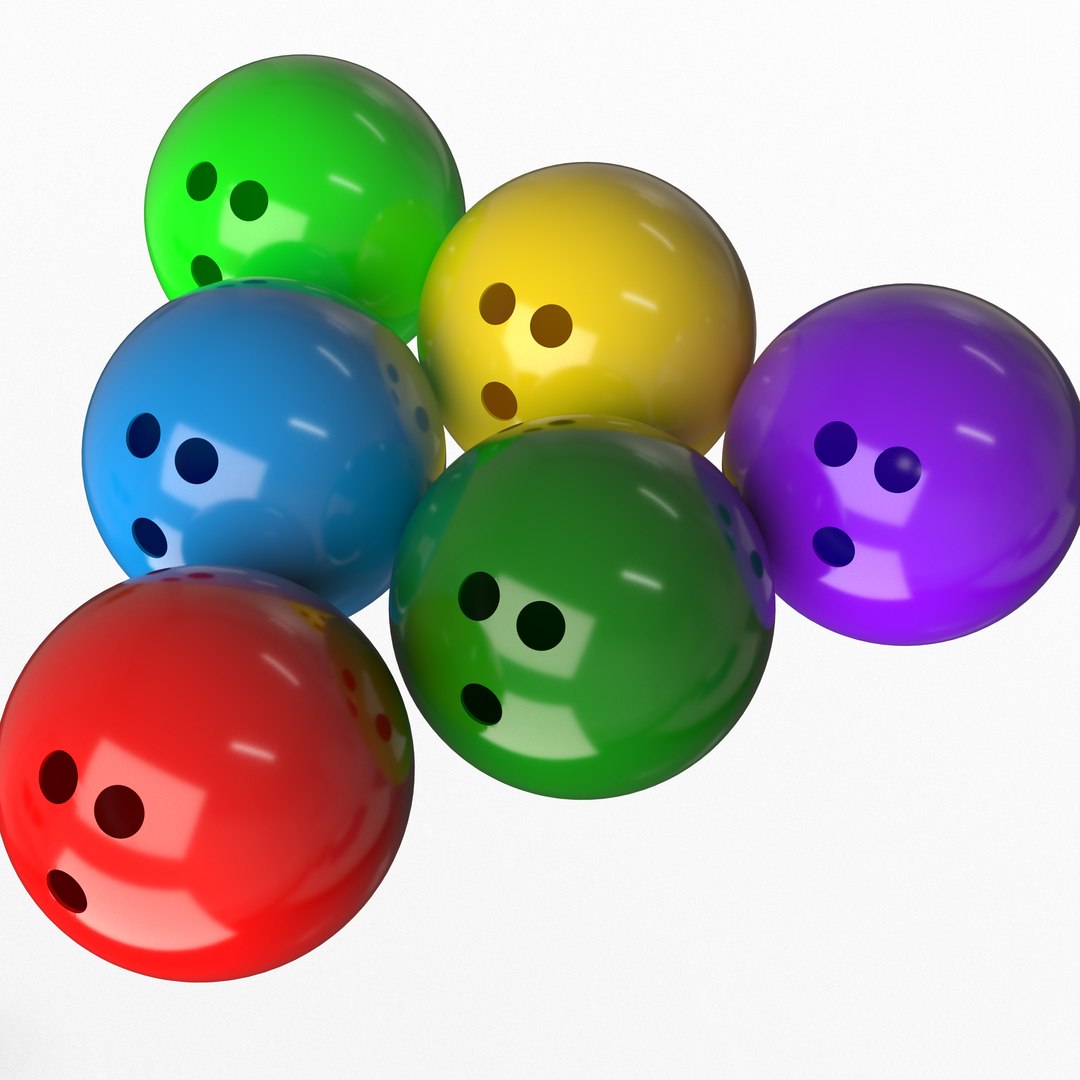 3D Model Bowling Ball Set TurboSquid 1770322