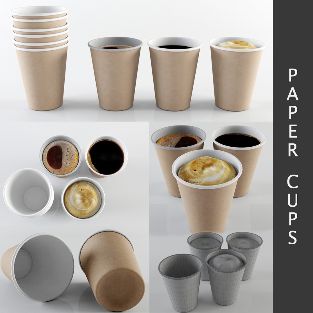 3d Model Paper Cups