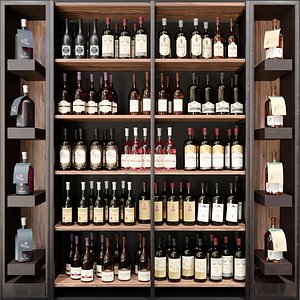 alcohol wine 3D model