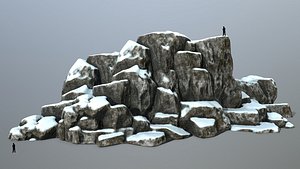 3D rock snow