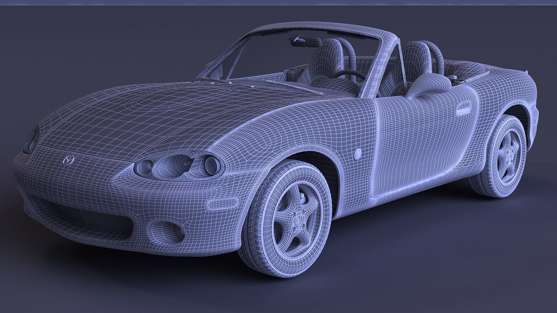 3D Model Mazda Mx5 Nbfl Miata TurboSquid 1456006