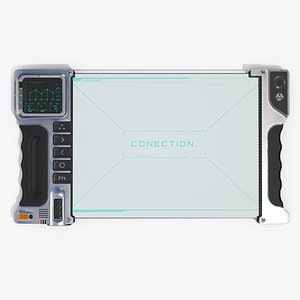 3D Sci-fi Tablet Device PBR