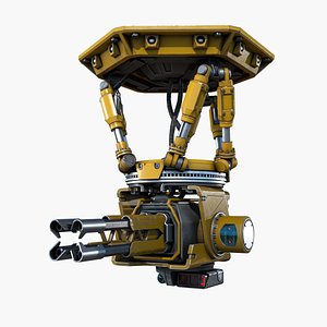Sci-Fi Security Turret PBR