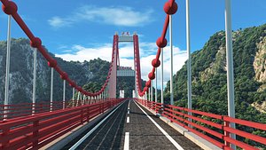 Luding Dadu River Bridge of Qinghai-Tibet Expressway