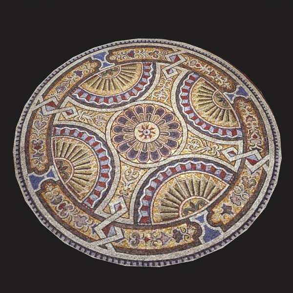 3D Round Tapestry Design Eight model