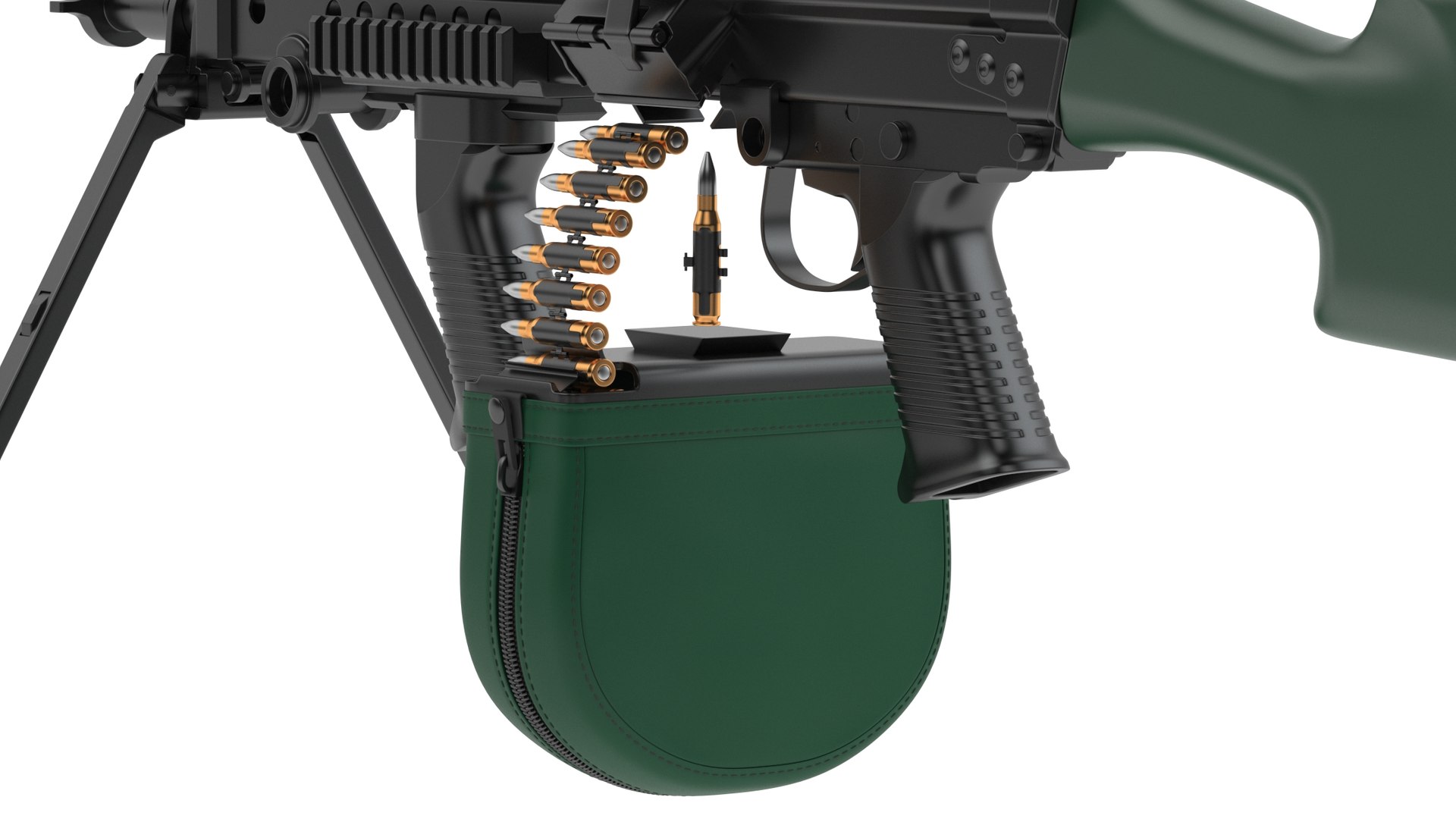 M249 Light Machine Gun 3D model - TurboSquid 1993957