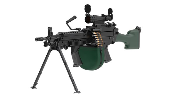 modelo 3d M249 Light Machine Gun - TurboSquid 1993957