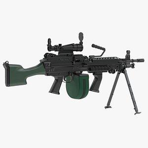 M249 Light Machine Gun 3D model