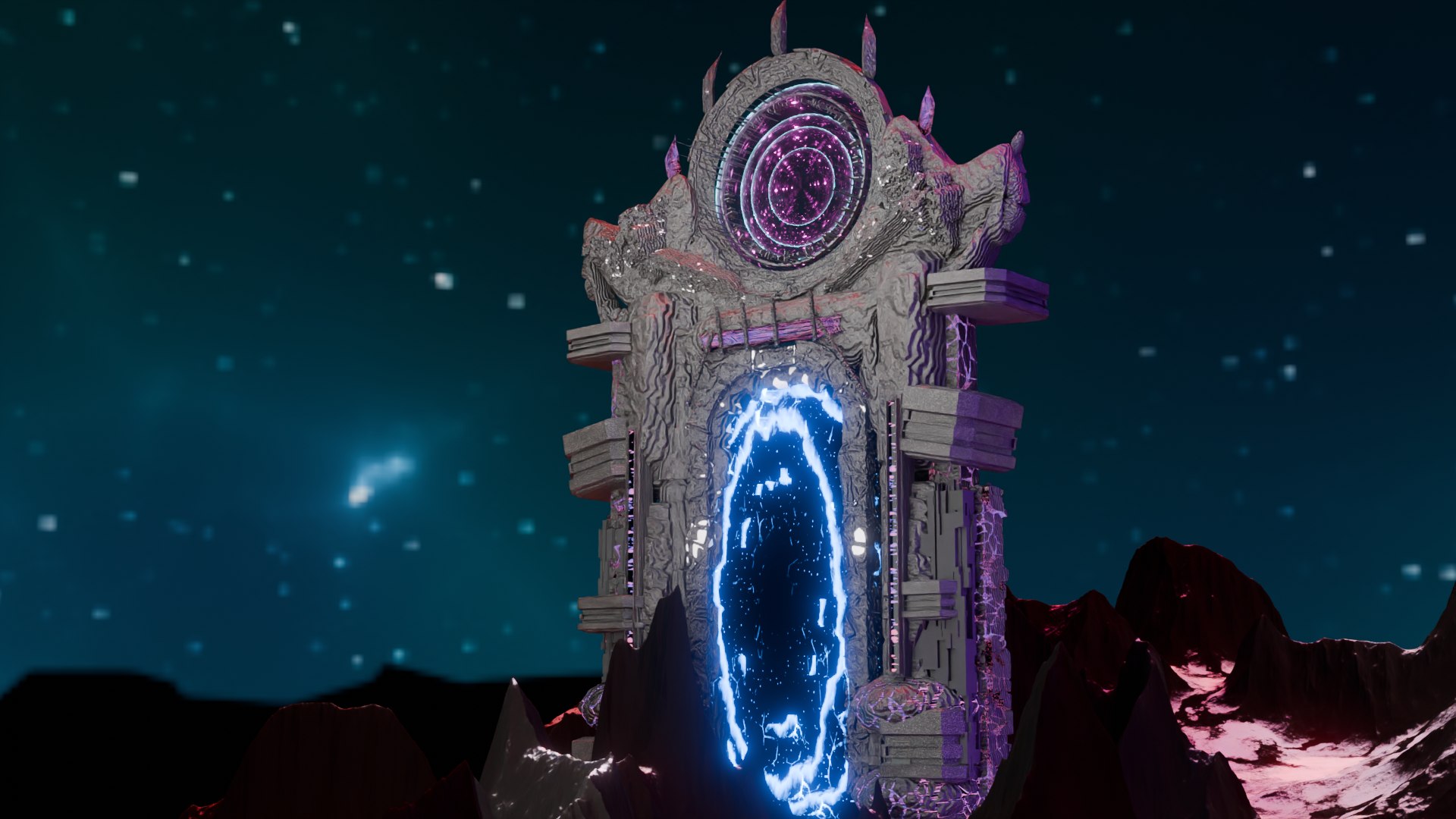 3D Model Portal Futuristic Design - TurboSquid 2245203