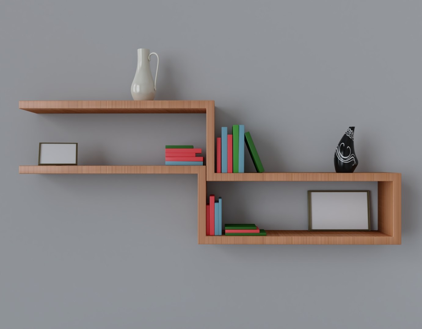 3D Simple Wall Shelf Model TurboSquid 1264639
