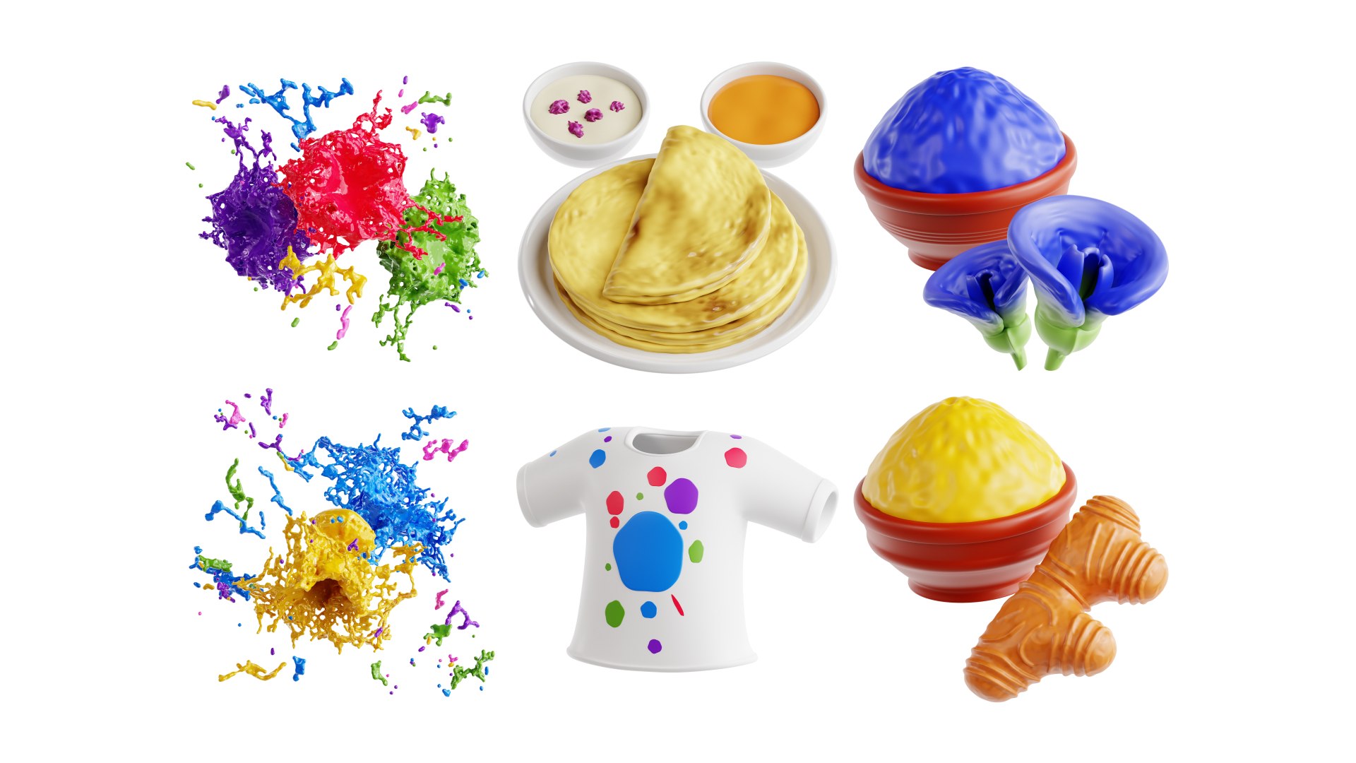 Holi 3D Collection model https://p.turbosquid.com/ts-thumb/te/lTnijd/wl/shot4/jpg/1742223842/1920x1080/fit_q87/ce4b78f11549bfde8fafb0e006b7bf65561f0964/shot4.jpg