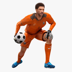 3D Male GoalkeeperAnimated HQ model