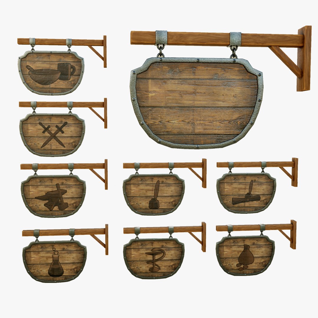 3D Model Sign - TurboSquid 1675887