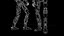 军事 字符 人的 低多边形 机器人 模型 操纵