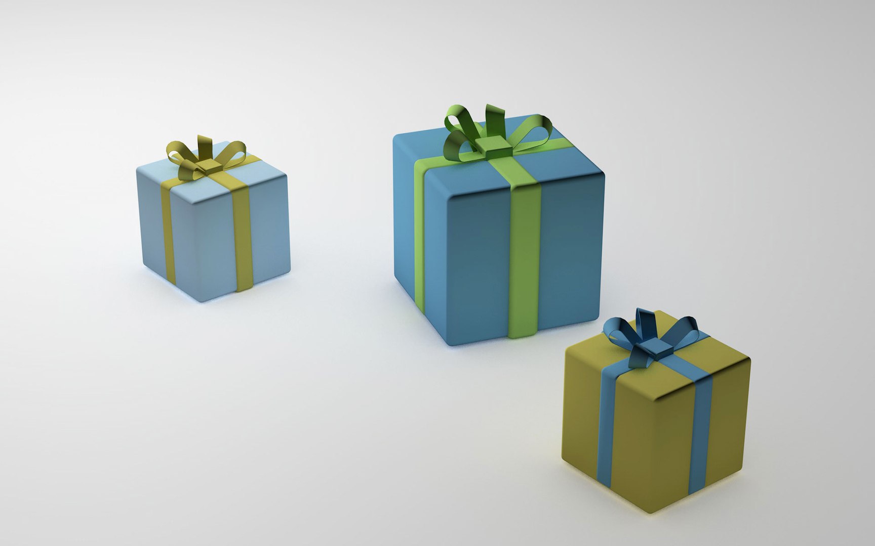 Gifts With A Ribbons 3D Model - TurboSquid 1822537