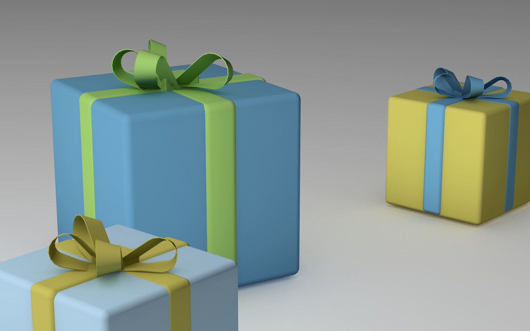 Gifts With A Ribbons 3D Model - TurboSquid 1822537