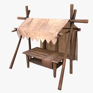 Medieval Market Cotton Tent model