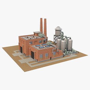 factory building 3D model
