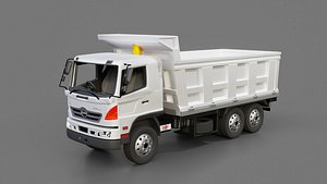3D Hino Jumbo Ranger FM 320 Dump Truck