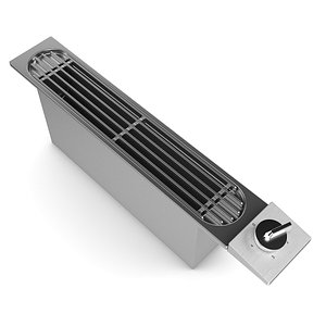 3d model of narrow electric grill