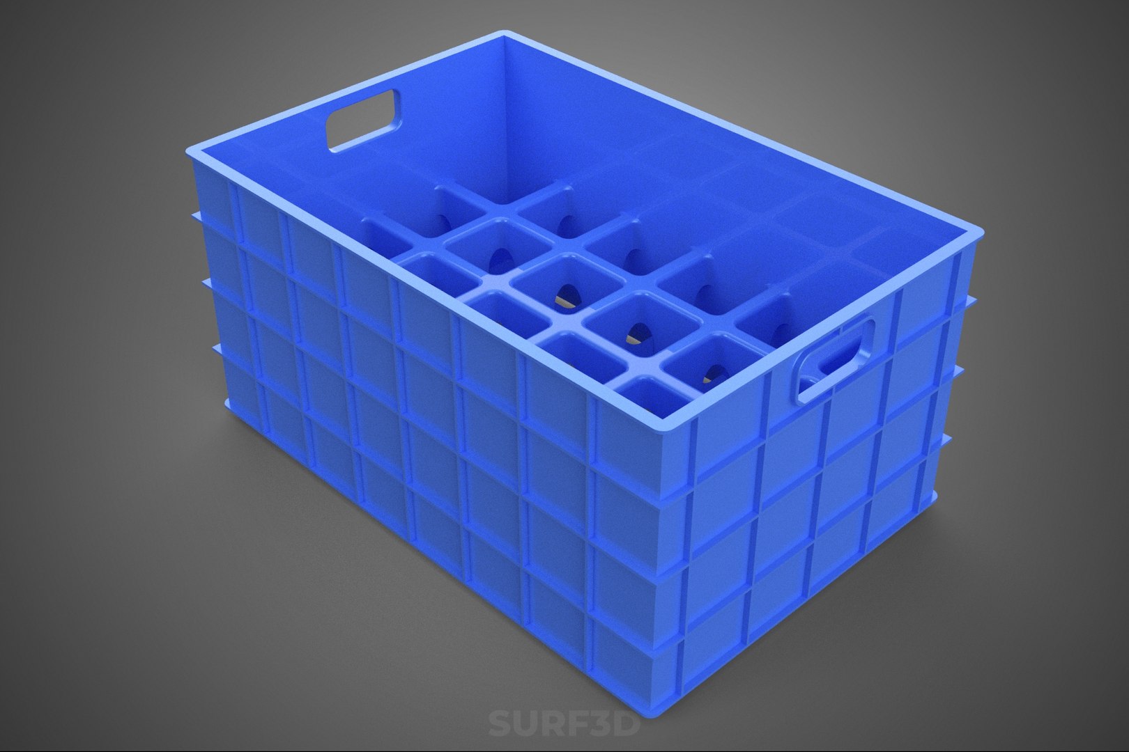 BLUE STACKABLE EMPTY BOTTLE CARRIER PLASTIC CRATE BOX CONTAINER model https://p.turbosquid.com/ts-thumb/te/zo9CT1/Tx/04_826_bluestackableemptybottlecarrierplasticcrateboxcontainer/jpg/1764136667/1920x1080/fit_q87/3c0466f62dde93715e3a4d7adf58bee42c30dba8/04_826_bluestackableemptybottlecarrierplasticcrateboxcontainer.jpg