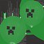 Creeper Face Balloon with String
