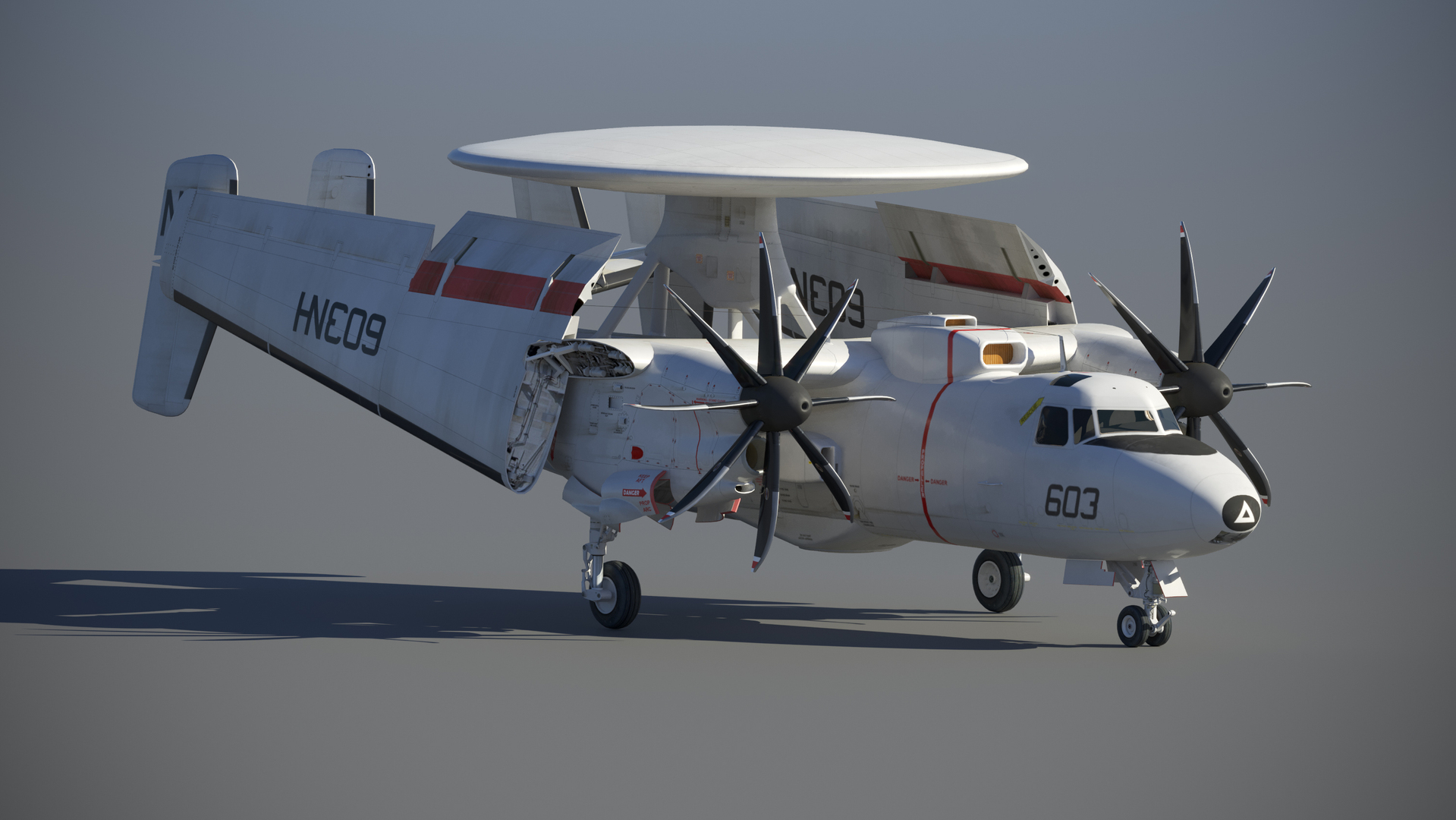 3D hawkeye aircraft - TurboSquid 1656972