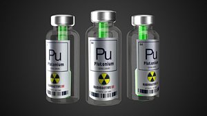 Plutonium Bottle Low Poly