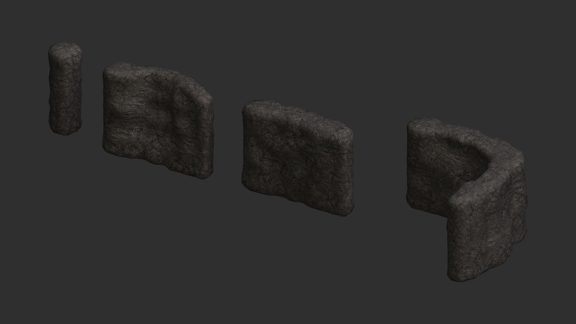 Free 3D Cave Walls Combo Base Model TurboSquid 2089417