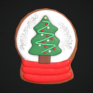 3D Snow Globe Cookie
