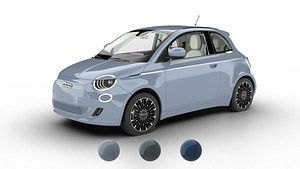 3D Fiat 500 2021 la Prima 3d model