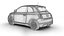 Fiat 500 2021 la Prima 3D-Modell