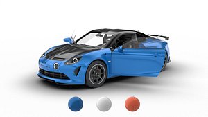 3D Alpine A110 R 2023 HQ 3d model model