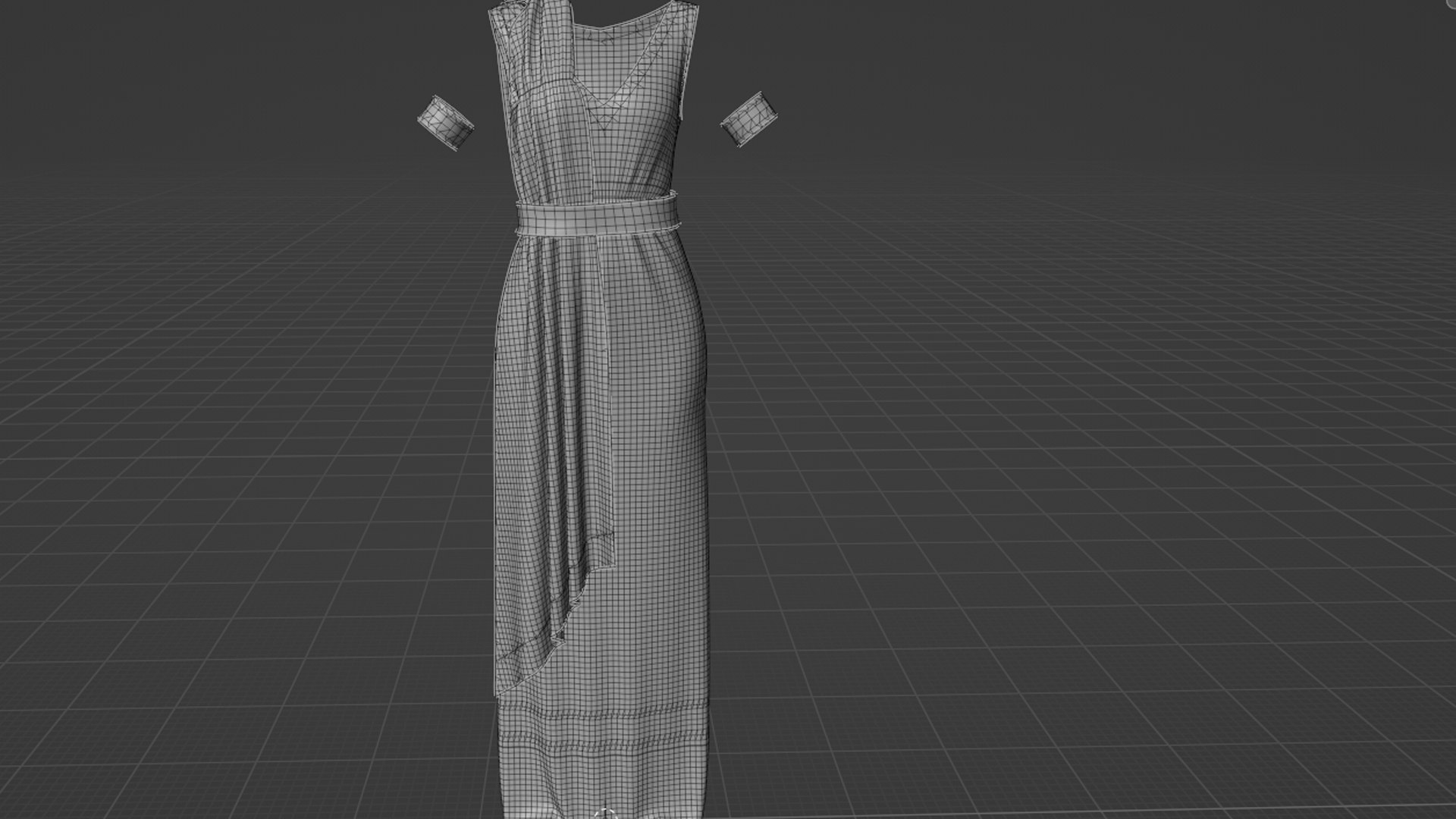 3d Model Roman Woman Stola - Turbosquid 1839084