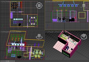 3D office arquitecture model