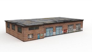 Tractor garage 3D model