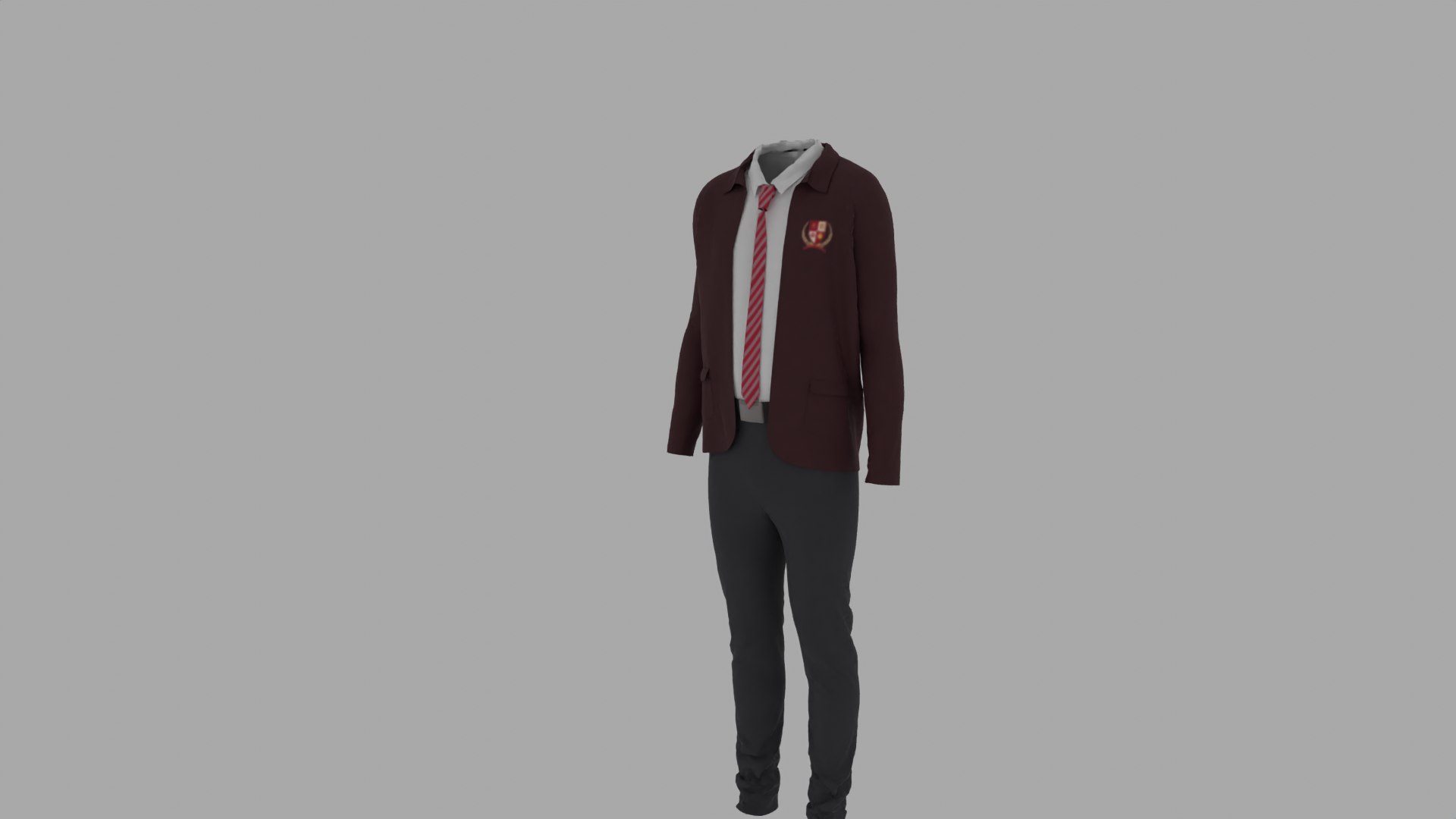 3D School Uniform Model - TurboSquid 1973140