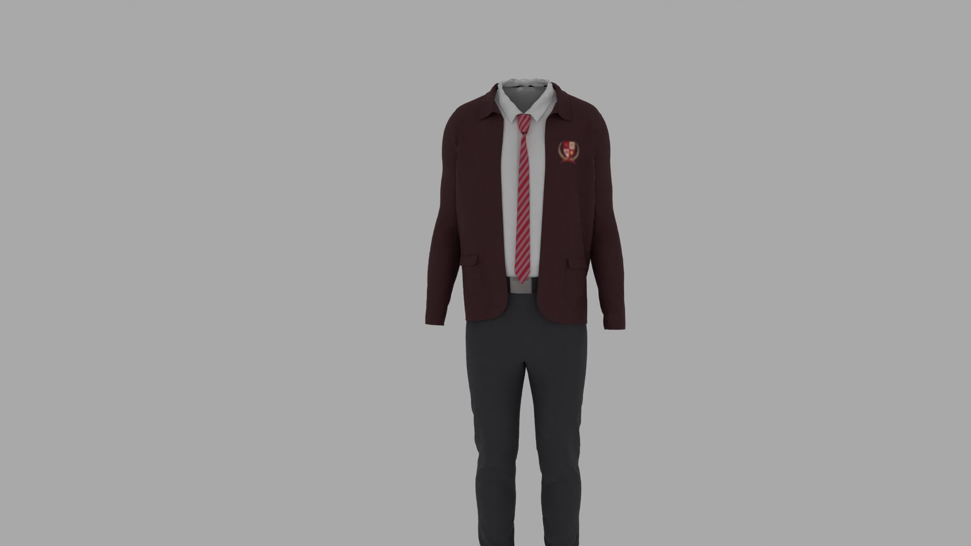 3D School Uniform Model - TurboSquid 1973140
