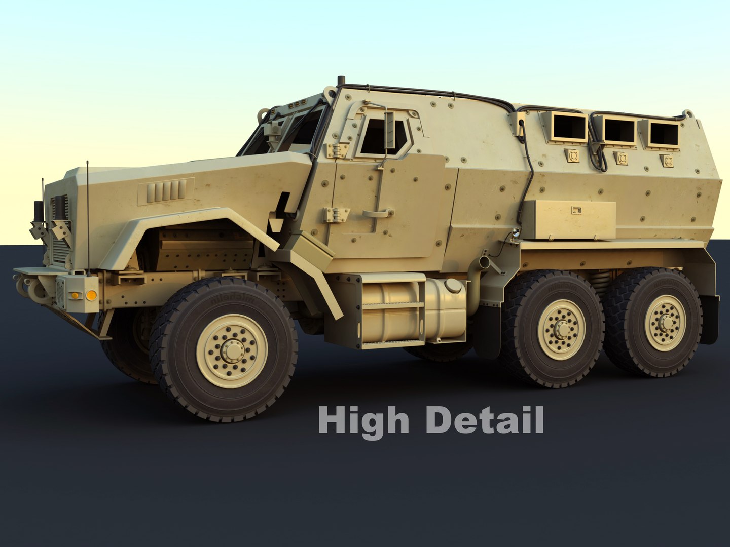 Caiman Military Vehicle 3d Max