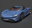 McLaren Speedtail Aerodynamic Hypercar - Detailed 3D Asset