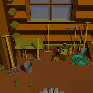 3D garden tool model