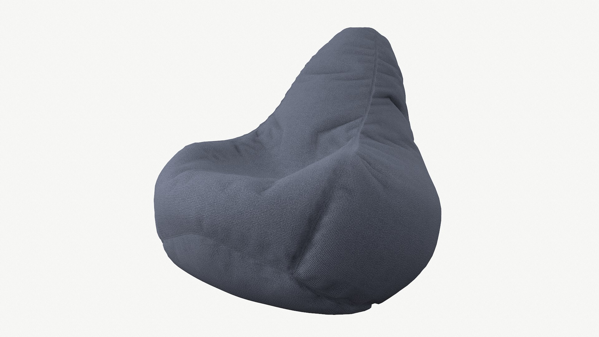 3D Bean Bag Fabric Chair 04 TurboSquid 2067410