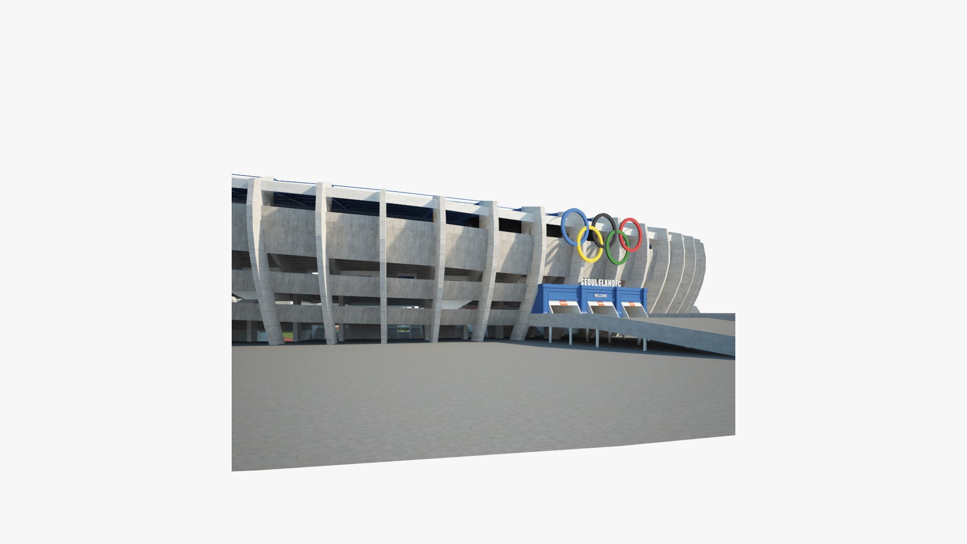 Parc des Princes Modèle 3D - Télécharger Architecture on